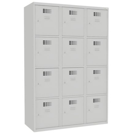 SUS 434 W fém öltözőszekrény, értékmegőrző, 12 ajtós