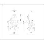 UNIQUE TASK ergonomikus irodai szék, összeszerelt