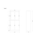 Unique XD-015 fémszekrény, ezüst