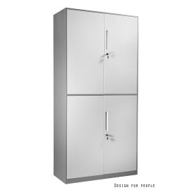 UNIQUE XD-030 irattartó szekrény, szürke-fehér