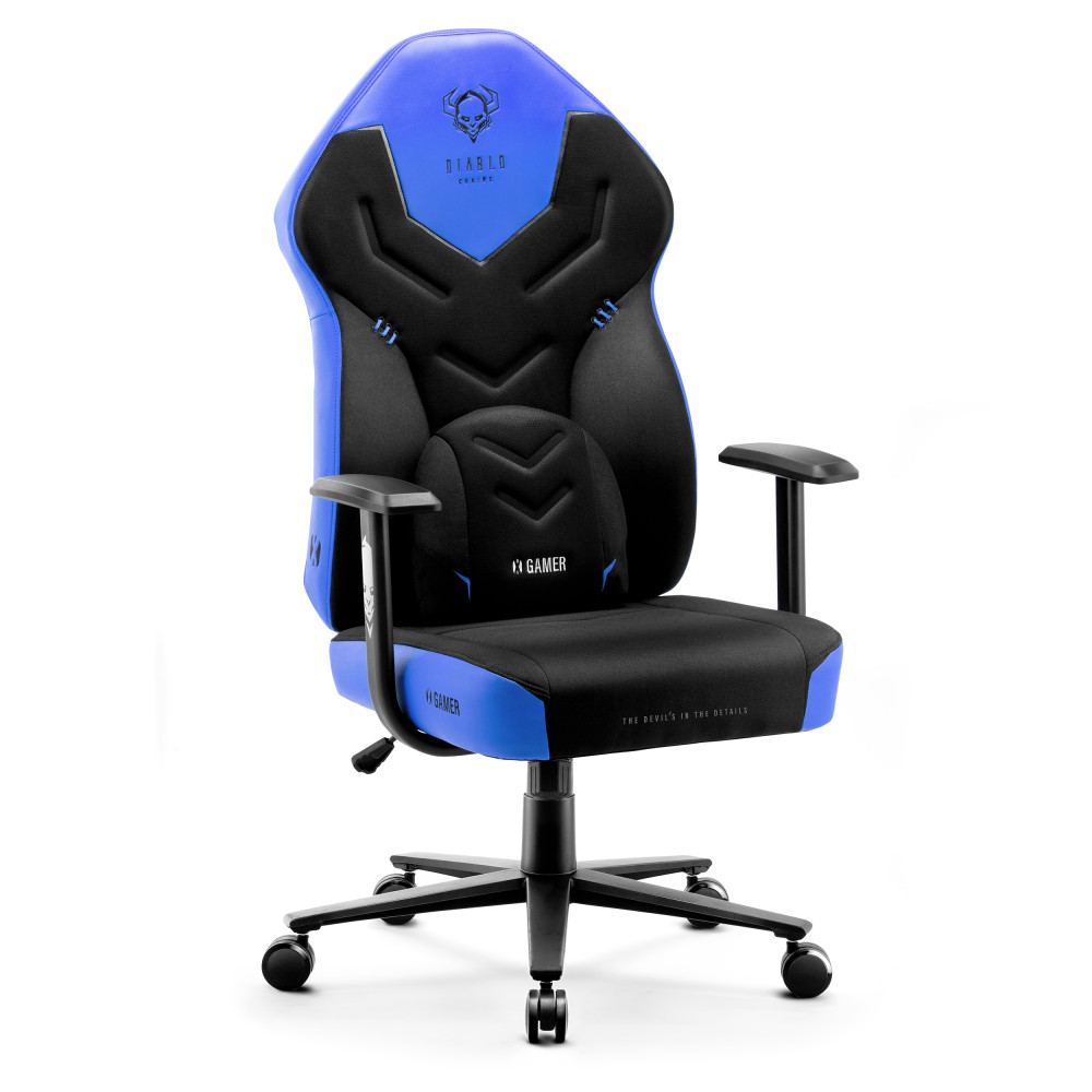 DIABLO X-GAMER 2.0 gamer szék, Normal size, fekete-kék