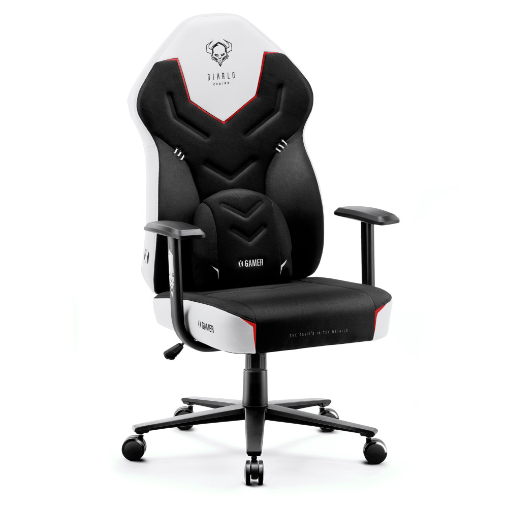 DIABLO X-GAMER 2.0 gamer szék, Normal size, fekete-fehér