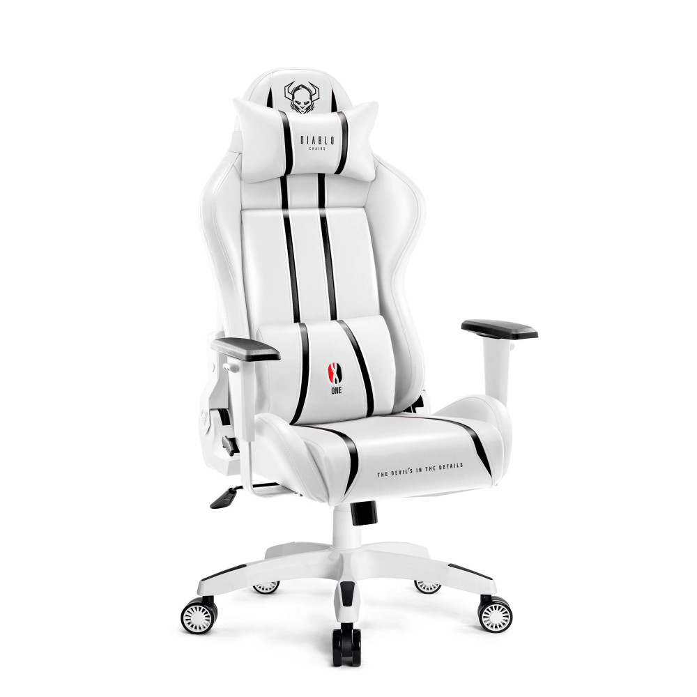 DIABLO X-ONE 2.0 gamer szék, Normal size, Fehér-fekete