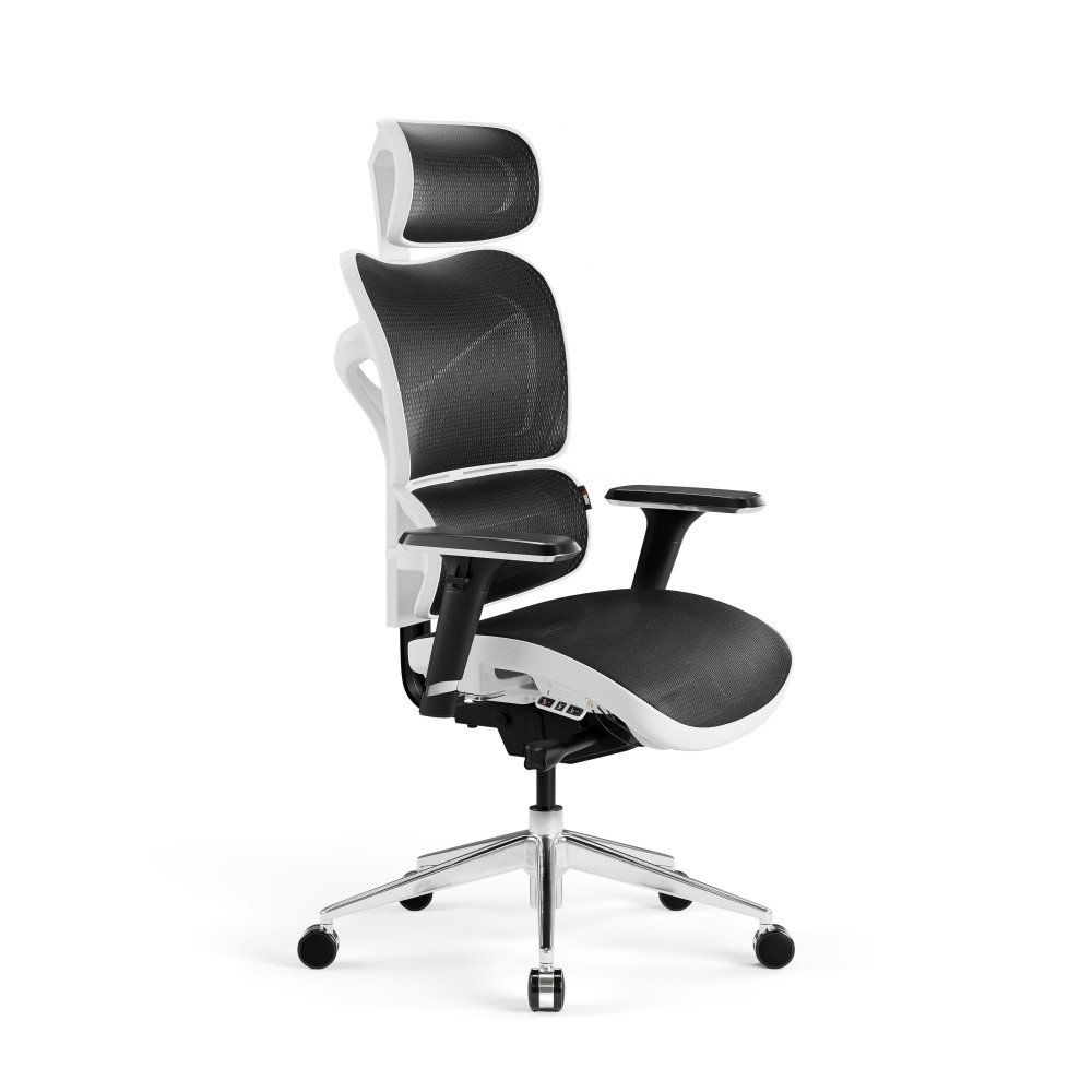 DIABLO V-COMMANDER ergonomikus irodai szék,fehér-fekete