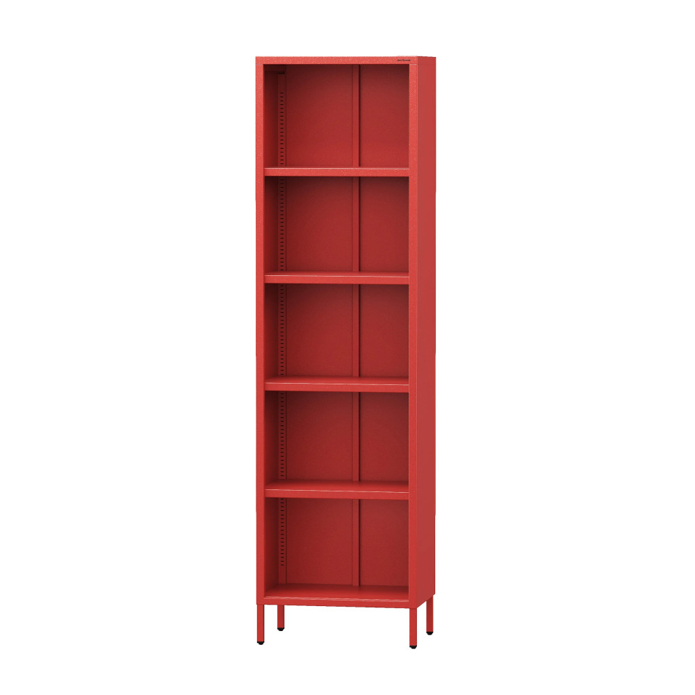 JAN NOWAK MARIO Könyvespolc, 500 x 1800 x 350 mm, Modern: piros