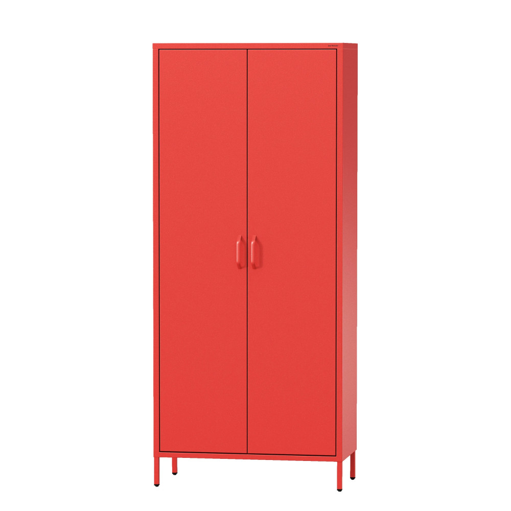 JAN NOWAK FLAVIO szekrény, 800 x 1850 x 450 mm, piros