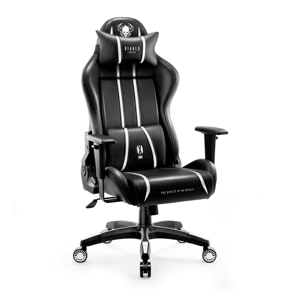 DIABLO X-ONE 2.0 gamer szék, King size, Fekete-fehér