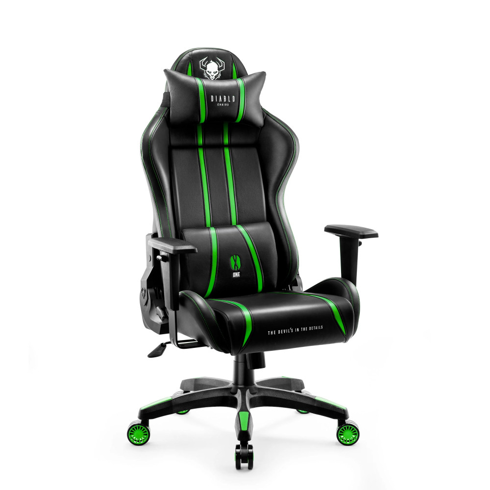 DIABLO X-ONE 2.0 gamer szék, Normal size, Fekete-zöld