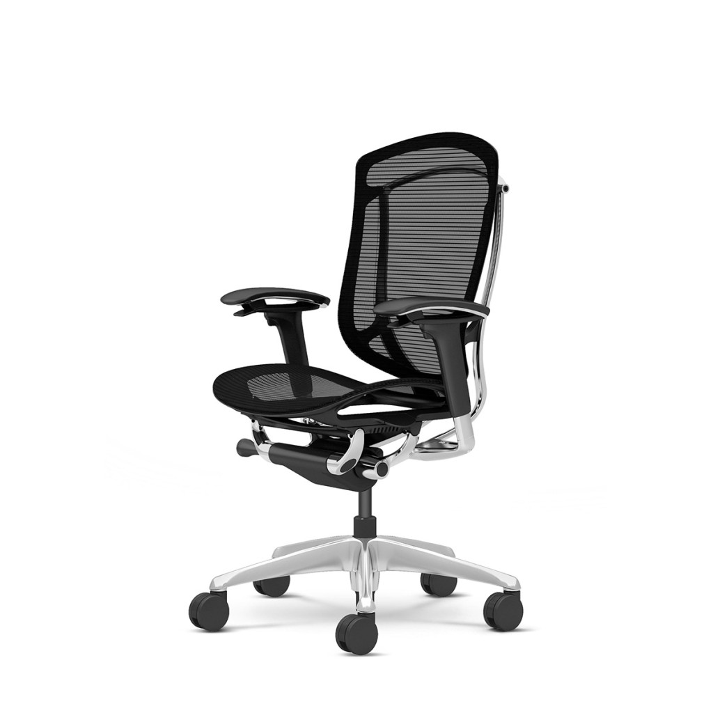 Image of Okamura Contessa II prémium ergonomikus irodai szék - fekete keret, fekete háló