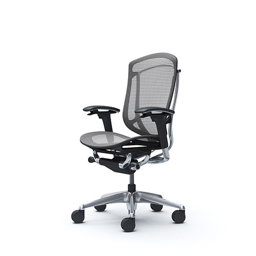 Image of Okamura Contessa II prémium ergonomikus irodai szék - fekete keret, szürke háló