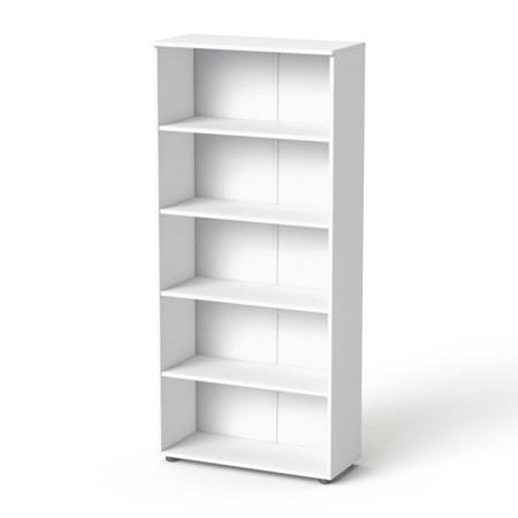 Image of MAYAH Szekrény, 5 rendező magas, nyitott, polcos, "Freedom SV-02", fehér