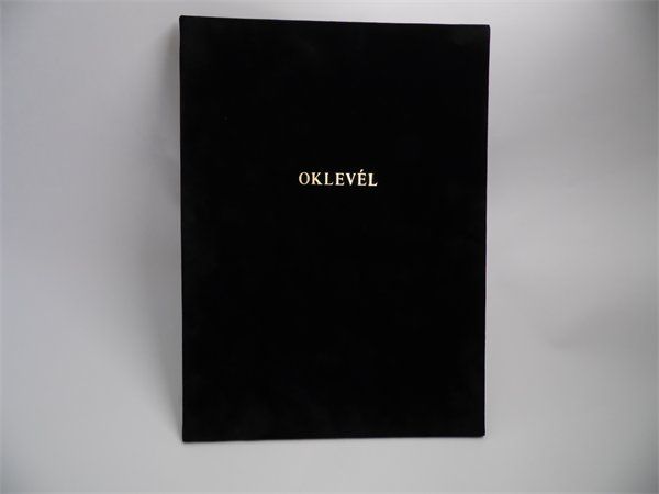 Oklevéltartó, A4, exclusive aranyozva fekete Oklevéltartó, A4, exclusive aranyozva fekete