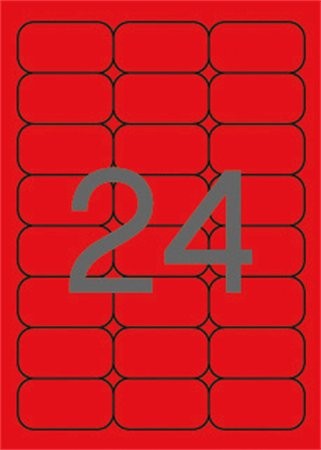 APLI Etikett, 64x33,9 mm, színes, kerekített sarkú, APLI, neon piros, 480 etikett/csomag APLI Etikett, 64x33,9 mm, színes, kerekített sarkú, APLI, neon piros, 480 etikett/csomag