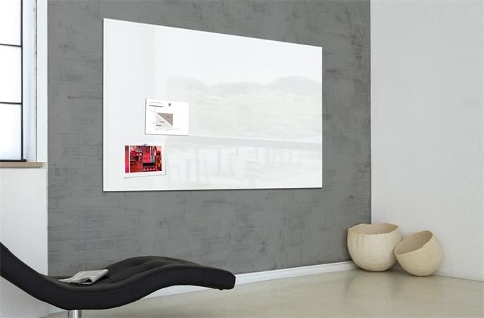 SIGEL Mágneses üveg tábla, 120x180 cm, SIGEL "Artverum® ", fehér SIGEL Mágneses üveg tábla, 120x180 cm, SIGEL "Artverum® ", fehér