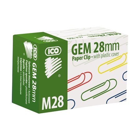 ICO Gemkapocs, 28 mm, ICO, színes ICO Gemkapocs, 28 mm, ICO, színes