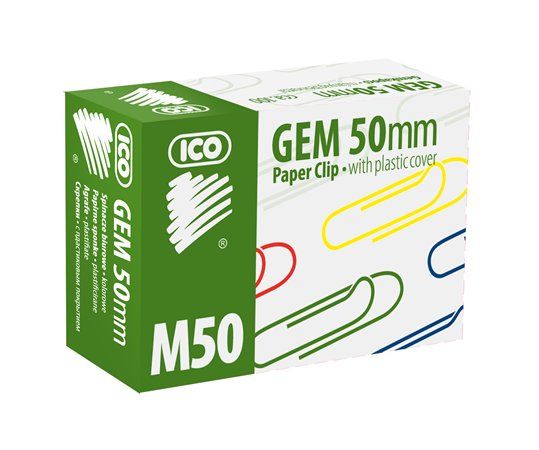 ICO Gemkapocs, 50 mm, ICO, színes ICO Gemkapocs, 50 mm, ICO, színes