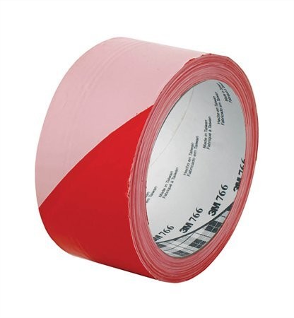 3M Ipari jelzőszalag, 50mm x 33m, 3M, piros-fehér 3M Ipari jelzőszalag, 50mm x 33m, 3M, piros-fehér