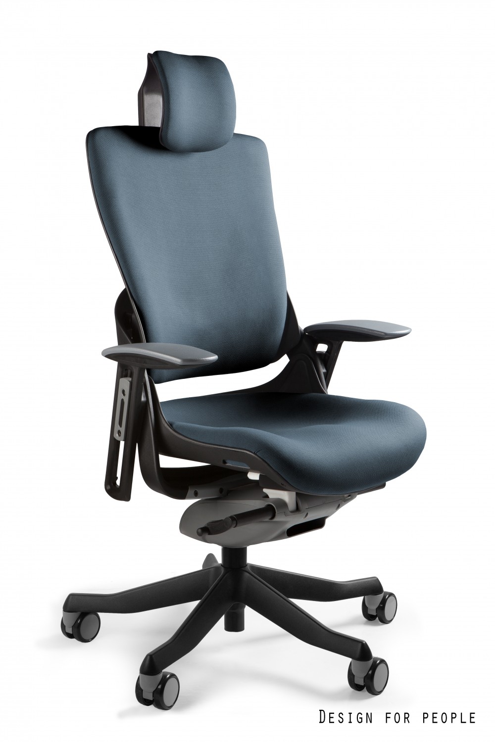 UNIQUE WAU 2 FAB ergonomikus irodai szék, fekete váz-palaszürke szövet