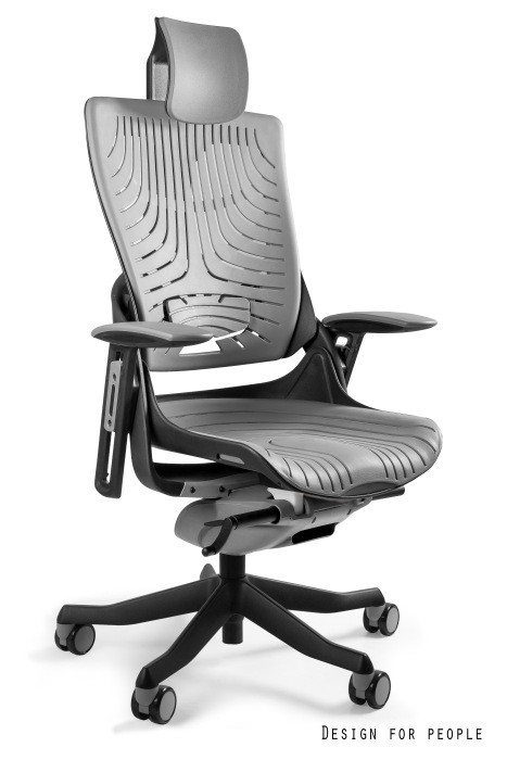 UNIQUE WAU 2 ELASTOMER ergonomikus irodai szék, fekete váz-szürke