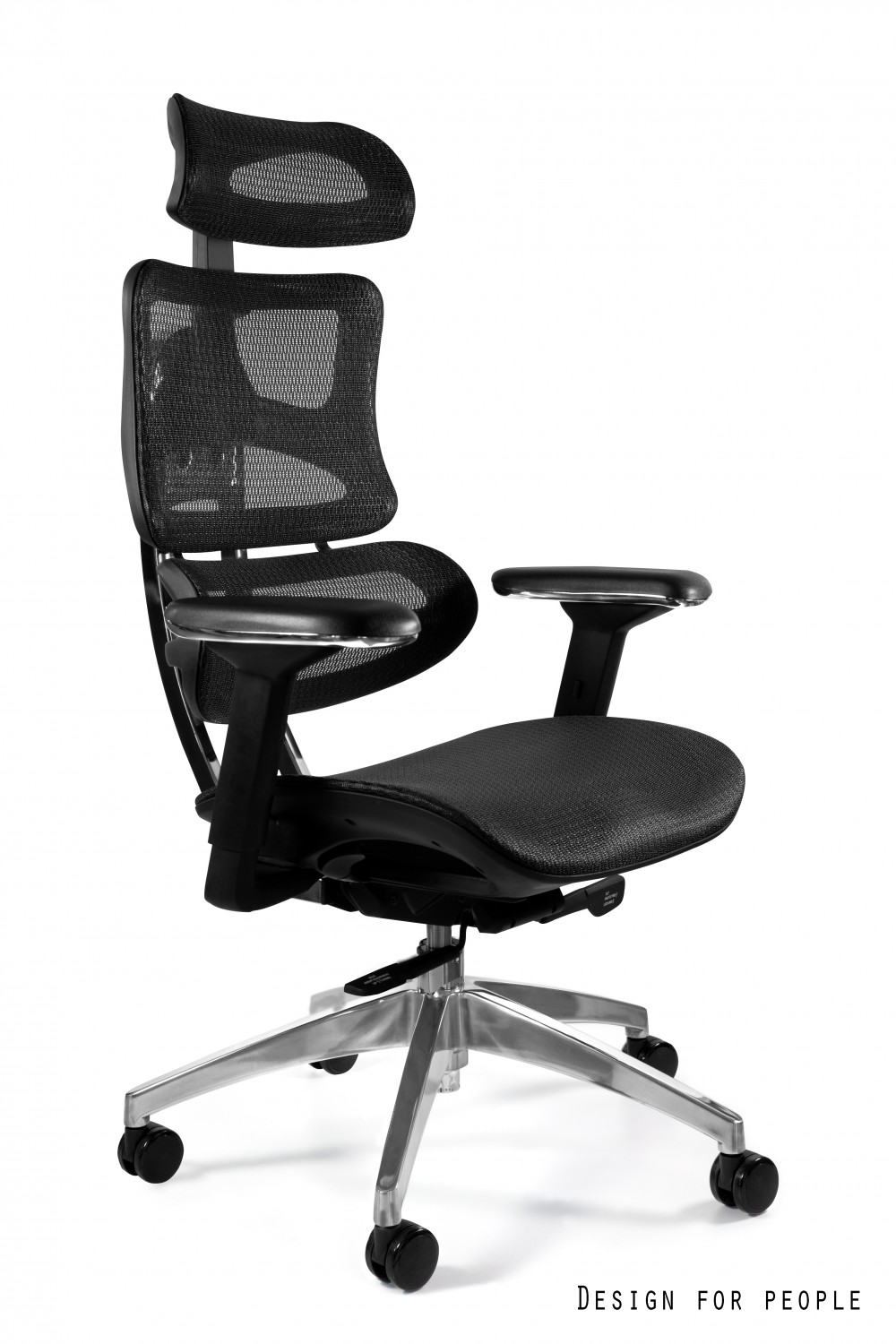UNIQUE ERGOTECH ergonomikus irodai szék, króm vázas