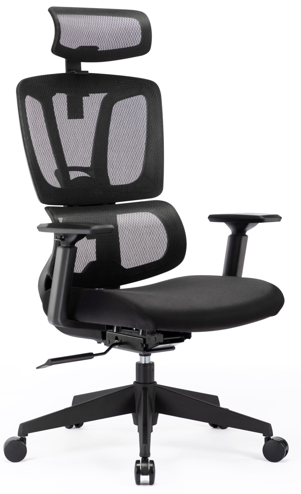 ANTARES FAMORA ergonomikus irodai szék, fekete váz, lábtartóval